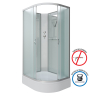 Душевая кабина Niagara NG-33984-14LBK (900х800х2000) средний поддон (26см) стекло МАТОВОЕ