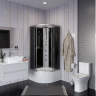 Душевая кабина Niagara NG-2507-14BKTG гидромассаж, тропический душ, без крыши