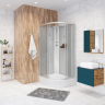 Душевая кабина Niagara NG-33084-14LBKT без крыши с тропическим душем