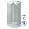 Душевая кабина Niagara NG-33084-14LBKT без крыши с тропическим душем