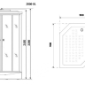 Душевая кабина Niagara Ultra NG-2506-01 (90х90х220)