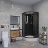 Душевая кабина Niagara NG-6501-14BKT без крыши, с тропическим душем