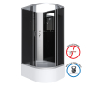 Душевая кабина Niagara NG-2510-14LBK (1200х800х2000) высокий поддон(40см) стекло ТОНИРОВАННОЕ