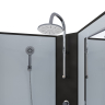 Душевая кабина Niagara NG-6701-14BKTG (900х900х2100-2400) средний поддон(26см) стекло ПРОЗРАЧНОЕ черные профиля