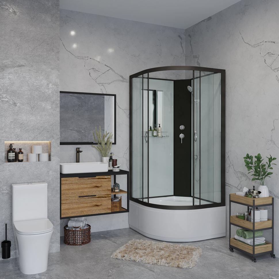 Душевая кабина Niagara NG-6707-14BK без крыши