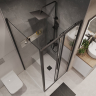 Душевое ограждение Niagara NG-84-10AB-A80B-34 (100*80*195) прямоуг.,раздвижн.,черный матов,стекло прозрачн.,2мес