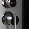 Душевая кабина Niagara NG-3502-14BKG (1000х1000х2000) средний поддон(26см) стекло ТОНИРОВАННОЕ